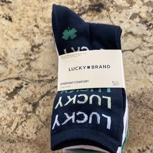 NWT LUCKY BRAND UNISEX CREW SOCKS